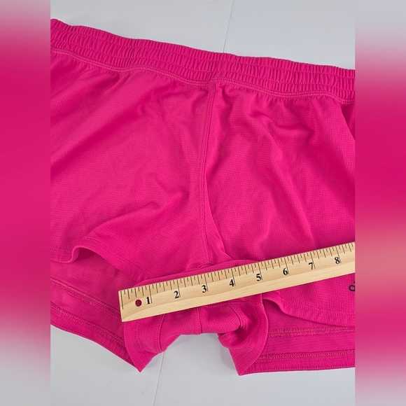 Adidas Women's Pacer 3-Stripes Pink Athletic Gym Shorts Size XL K-2423 - Picture 5 of 12